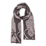 Scarf | Hello Cocky | Hickory Brown | Extra Fine Merino Wool